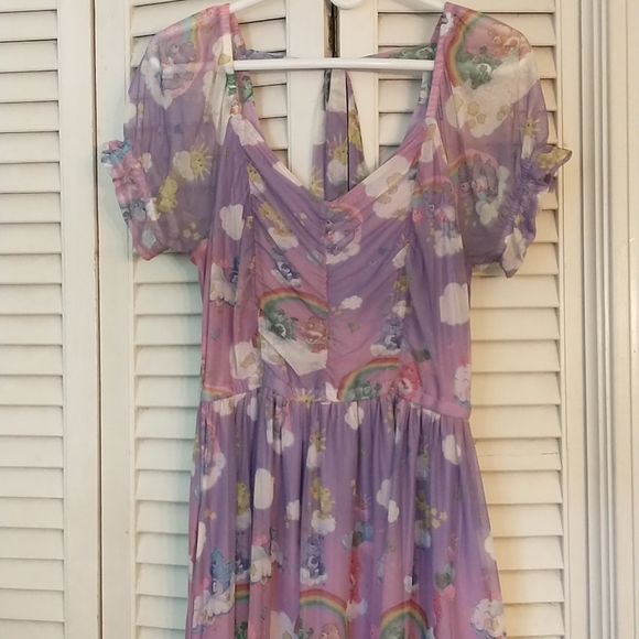 Hot Topic "Care Bears" Characters In The Clouds Dress w/Mesh Bouncy Skirt (L) - Picture 3 of 13